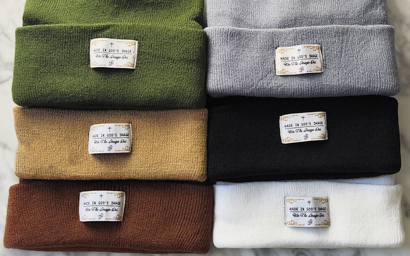 MADE IN GOD's IMAGE Beanie - TAN BROWN