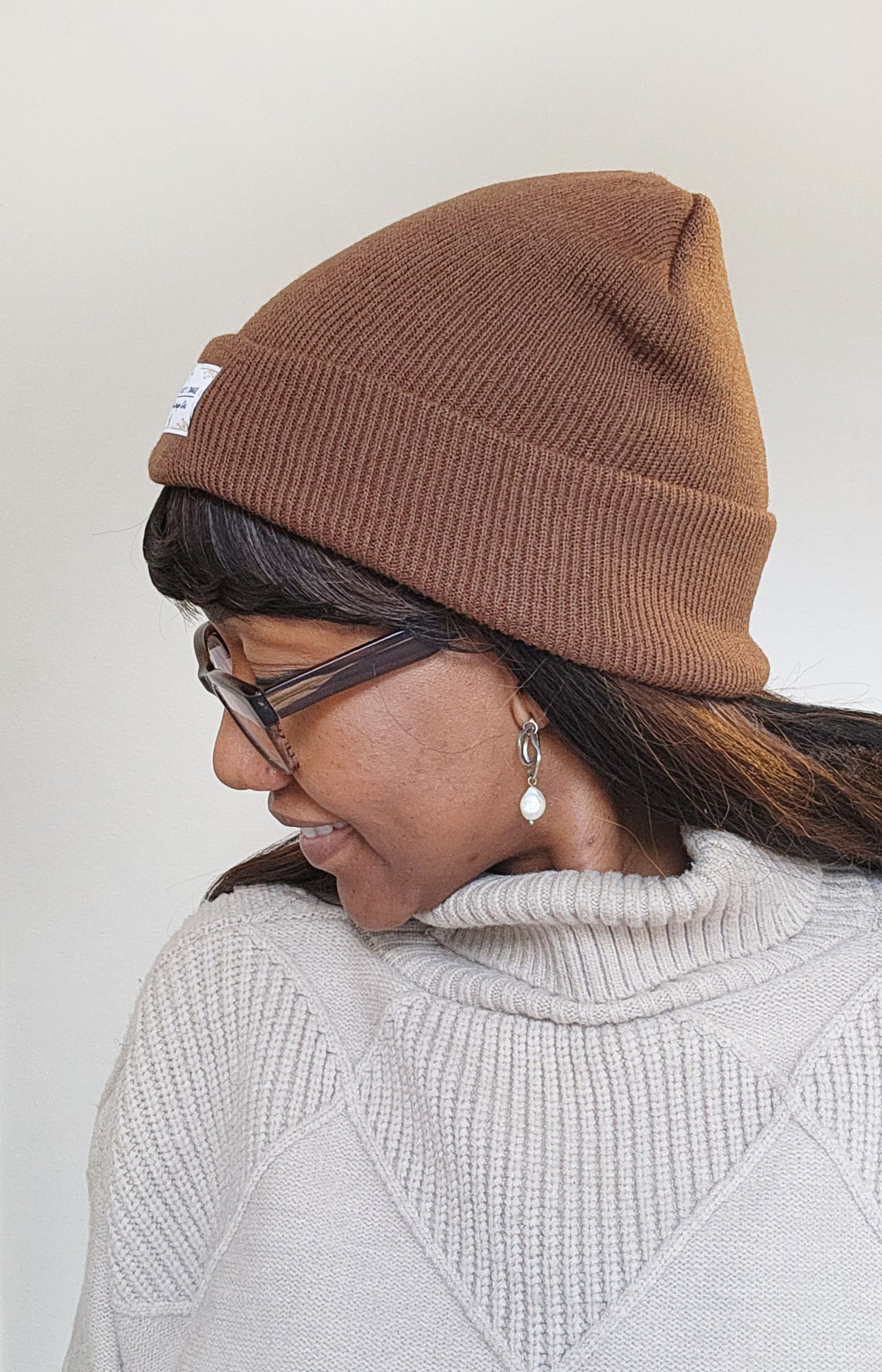 MADE IN GOD's IMAGE Beanie - TAN BROWN