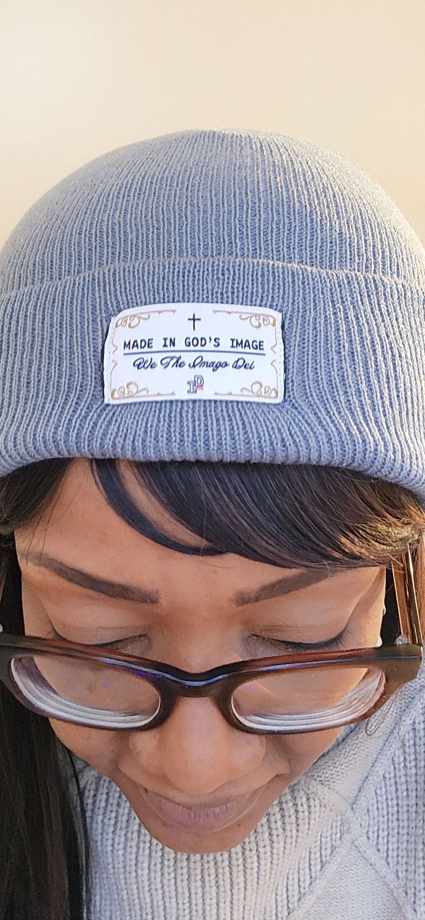 MADE IN GOD's IMAGE Beanie - METAL GREY