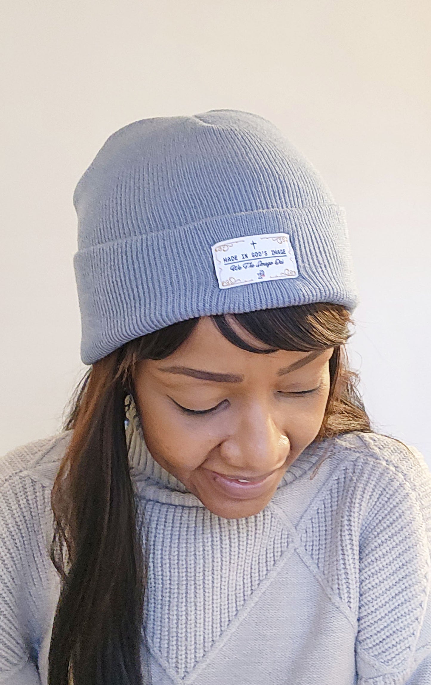 MADE IN GOD's IMAGE Beanie - METAL GREY