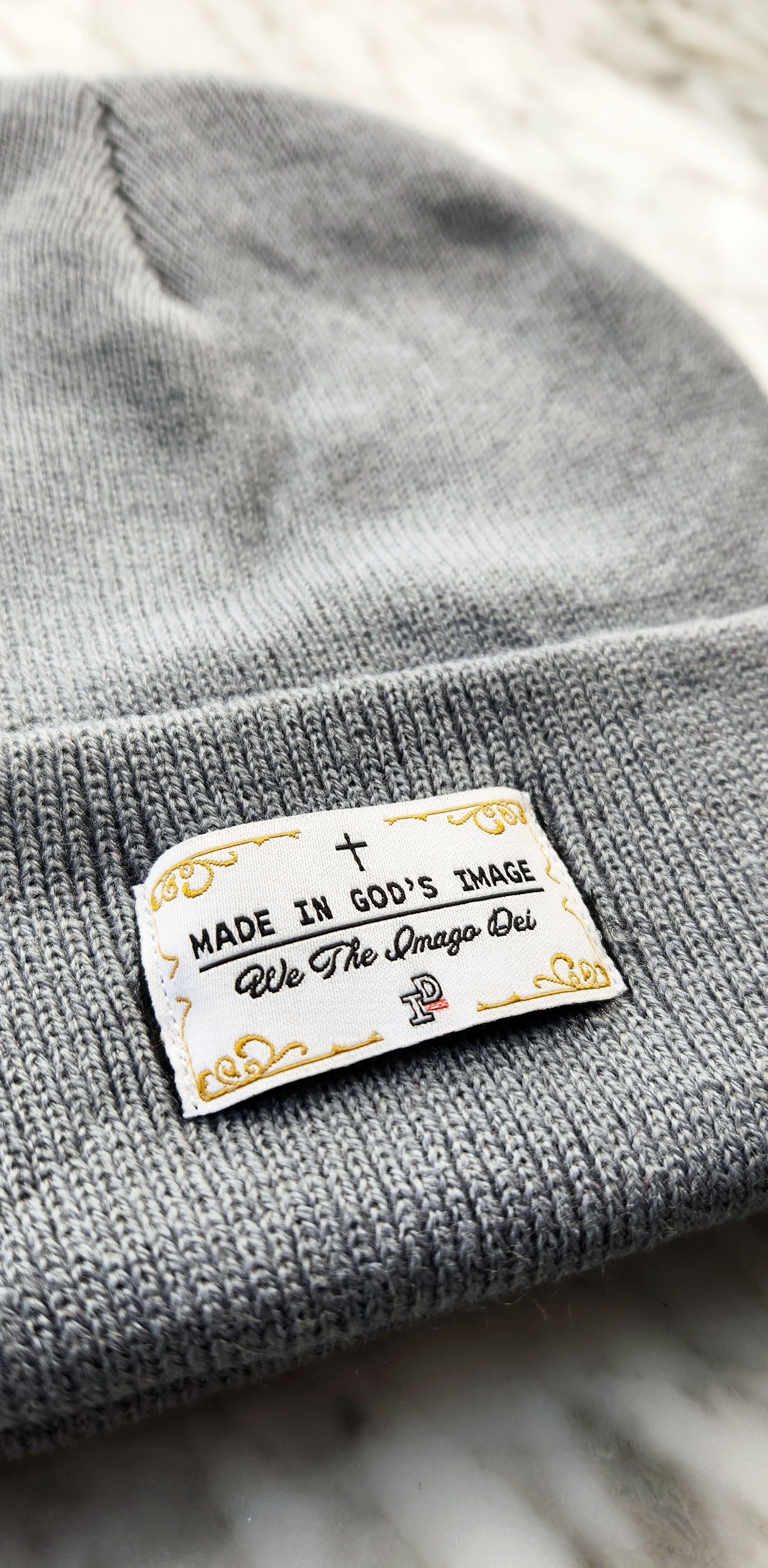 MADE IN GOD's IMAGE Beanie - METAL GREY