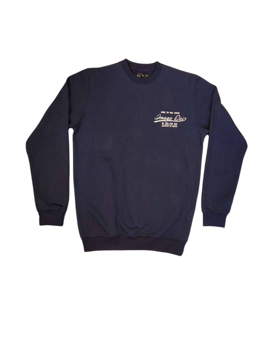 Imago Dei Crew Neck Sweater - Navy Blue