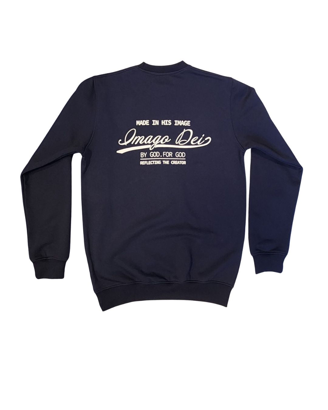 Imago Dei Crew Neck Sweater - Navy Blue