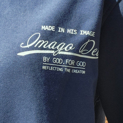 Imago Dei Crew Neck Sweater - Navy Blue