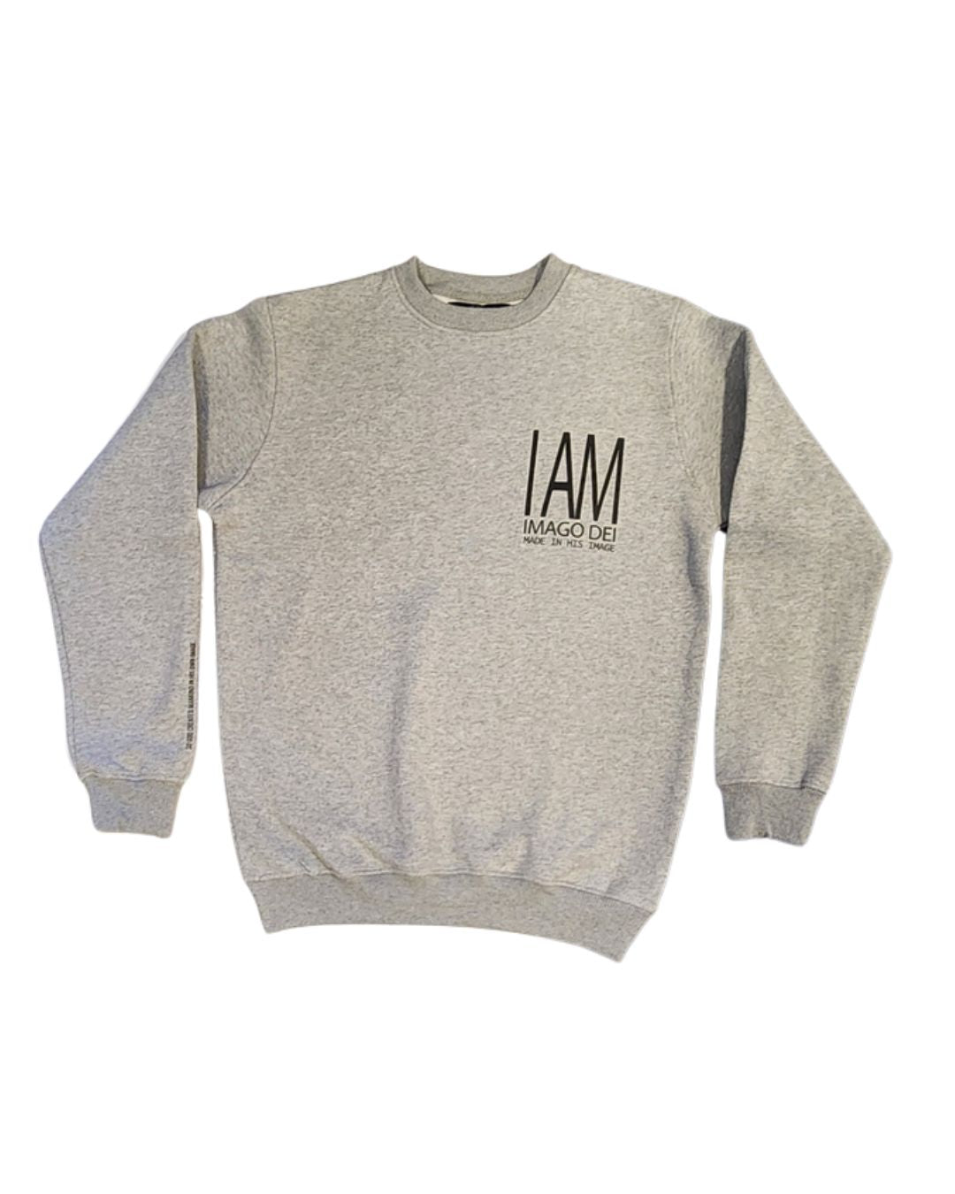 I AM Imago Dei Crew Neck Sweater - Grey Marle