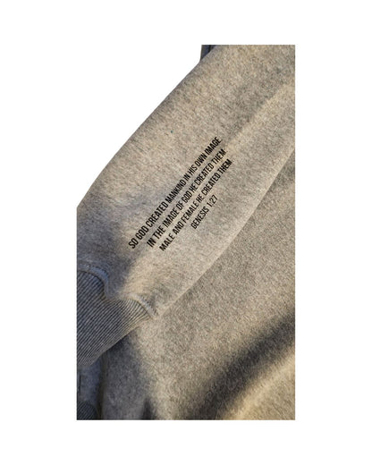 I AM Imago Dei Crew Neck Sweater - Grey Marle