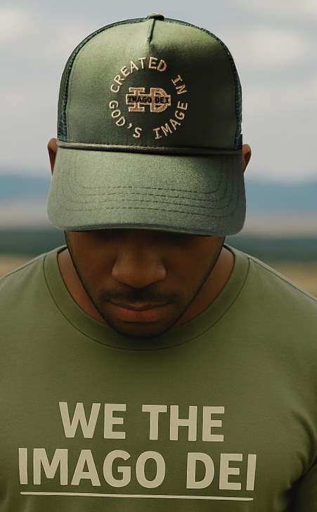 Created in God's Image - Army Green Trucker Hat