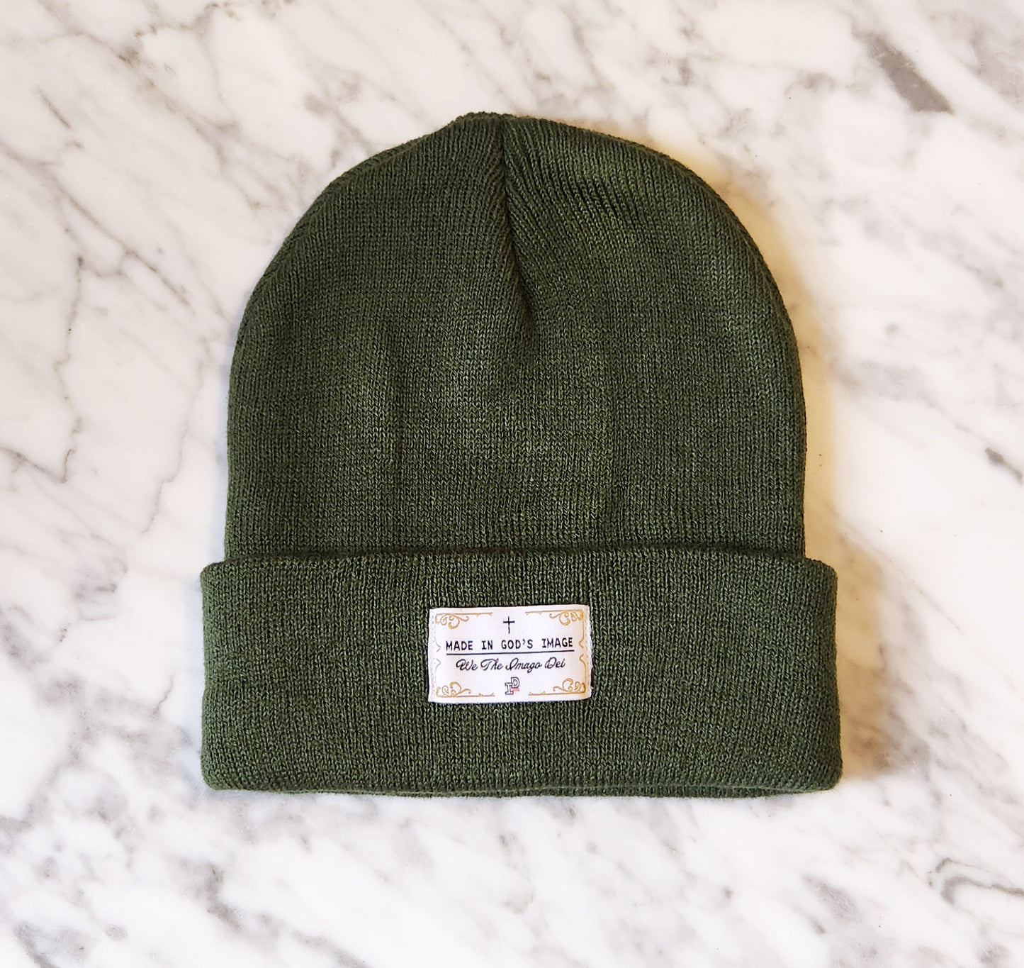 MADE IN GOD's IMAGE Beanie - ARMY GREEN