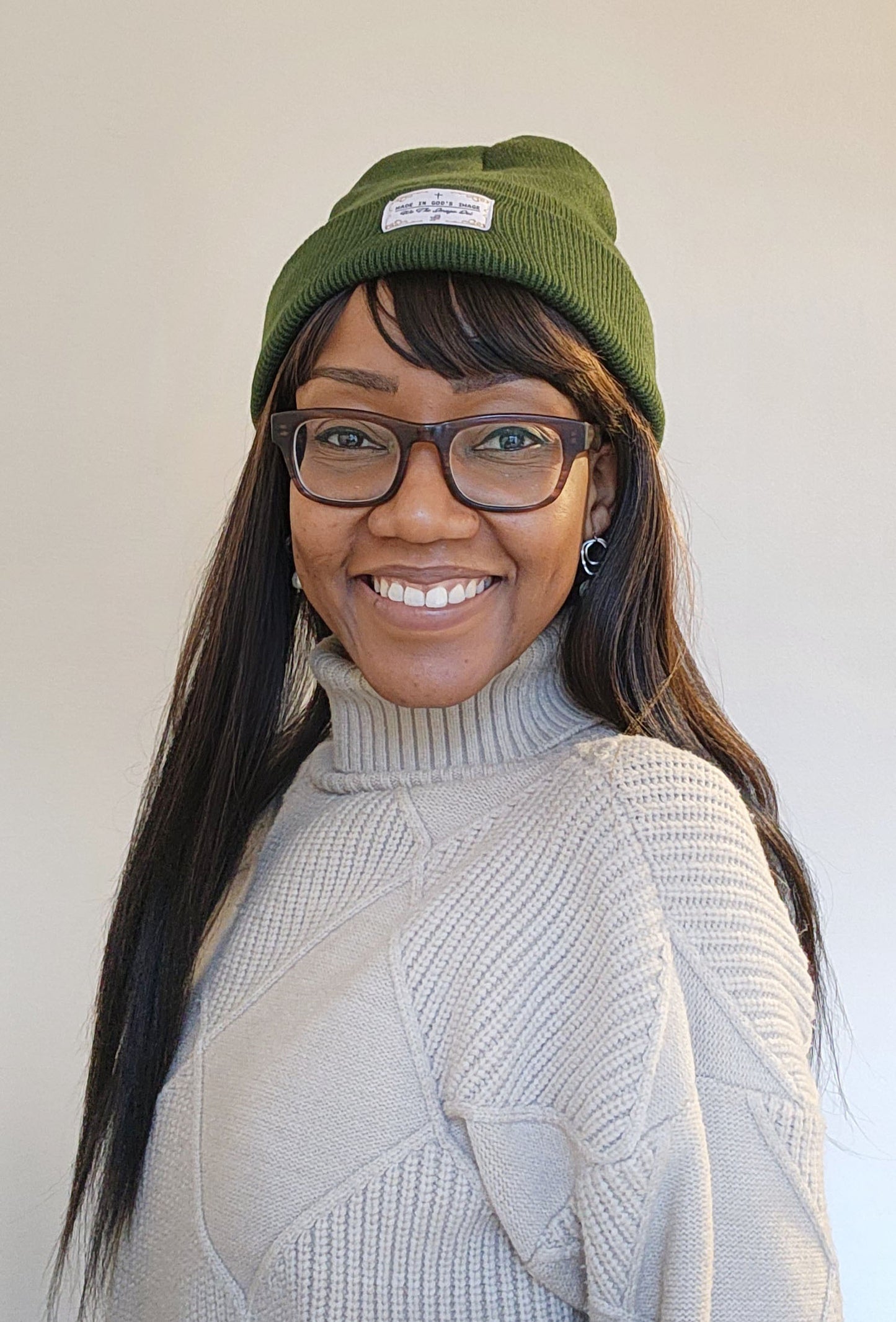 MADE IN GOD's IMAGE Beanie - ARMY GREEN
