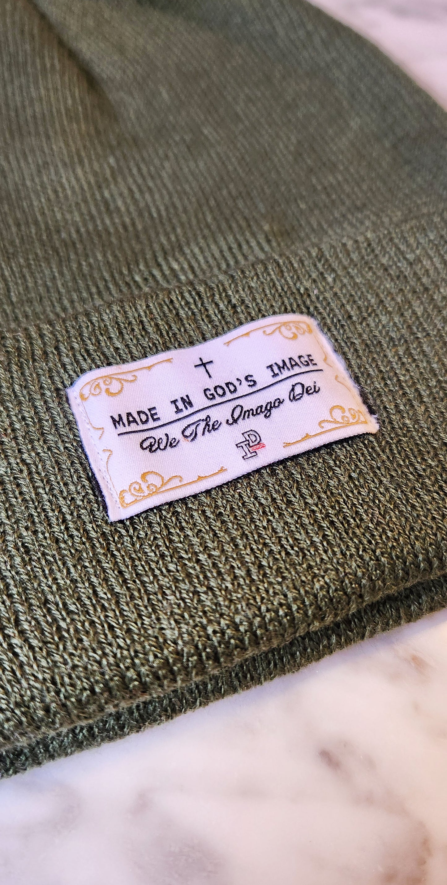 MADE IN GOD's IMAGE Beanie - ARMY GREEN