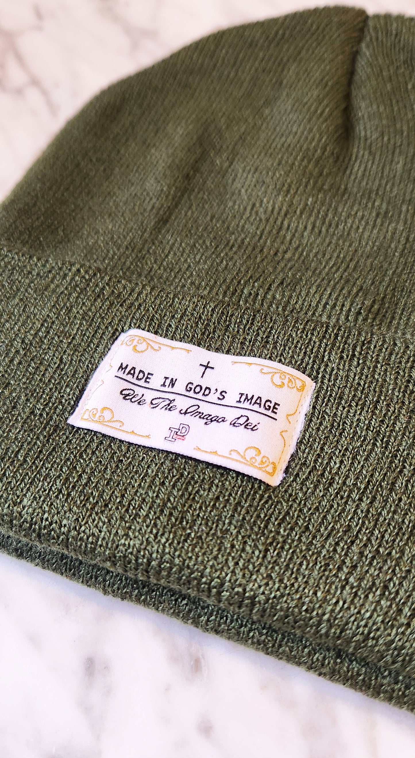 MADE IN GOD's IMAGE Beanie - ARMY GREEN