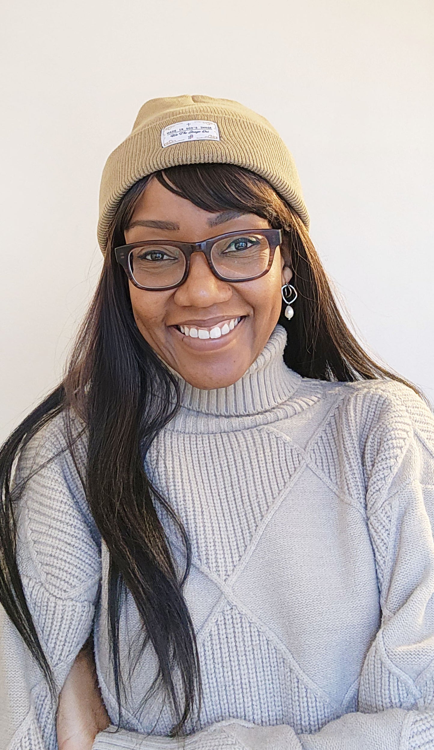 MADE IN GOD's IMAGE Beanie - CARAMEL