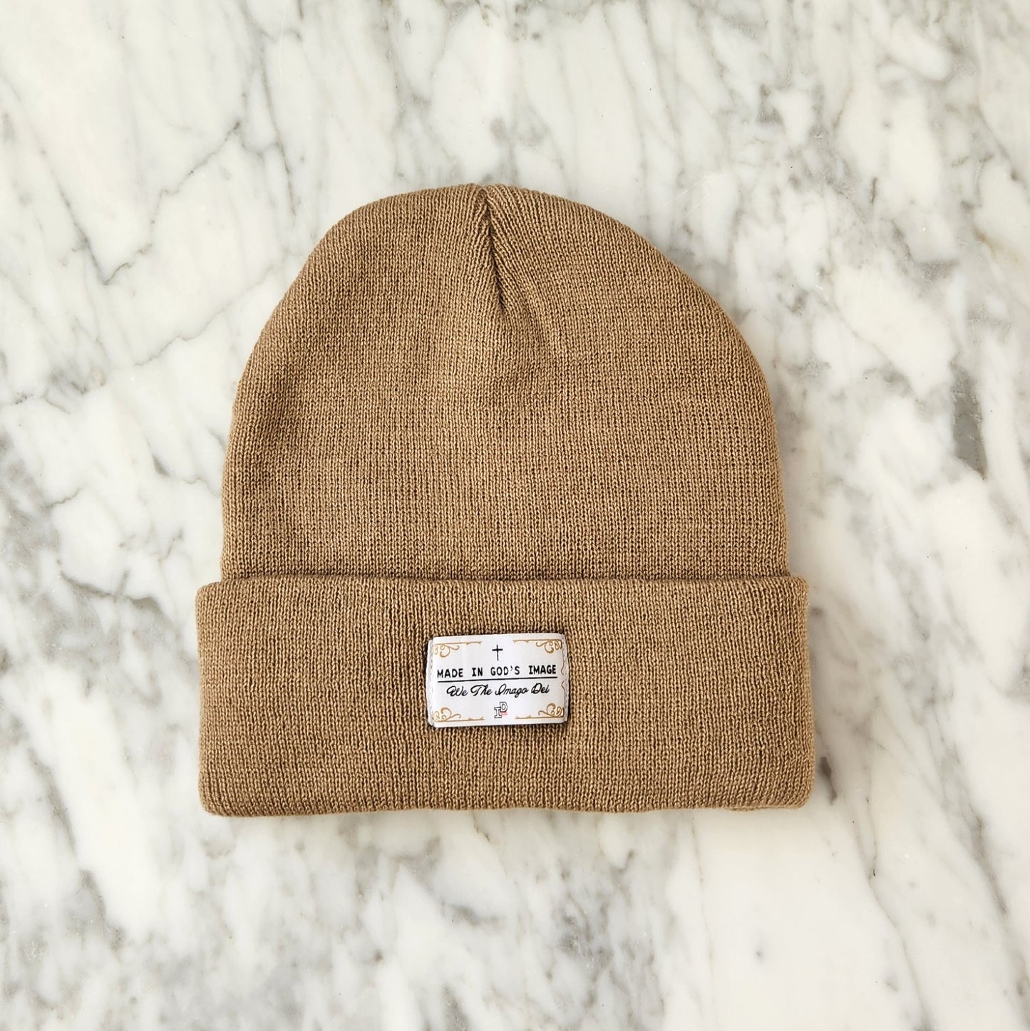 MADE IN GOD's IMAGE Beanie - CARAMEL