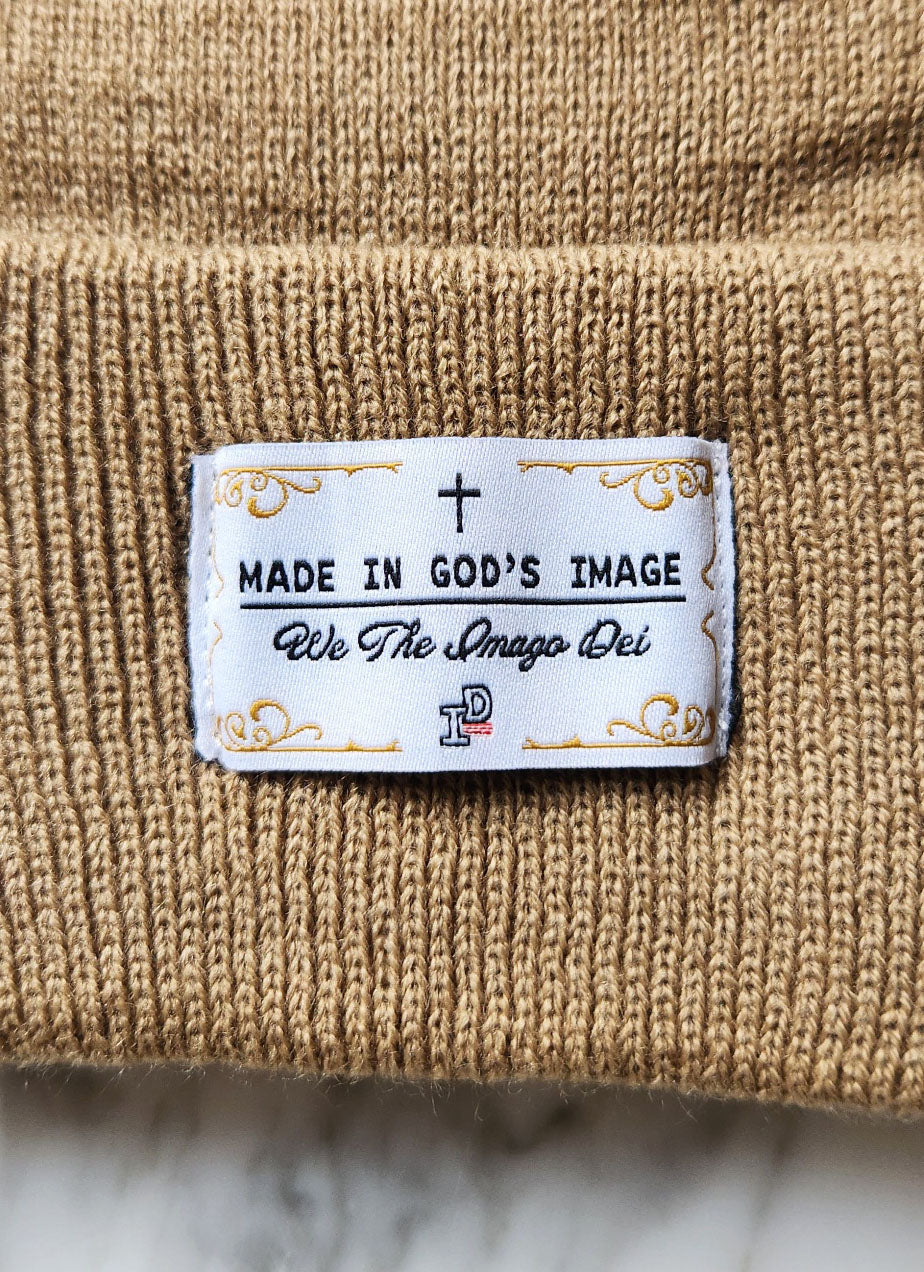 MADE IN GOD's IMAGE Beanie - CARAMEL