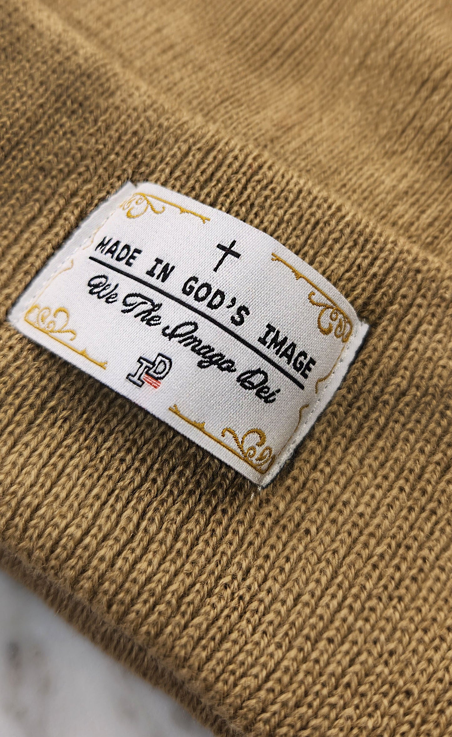 MADE IN GOD's IMAGE Beanie - CARAMEL
