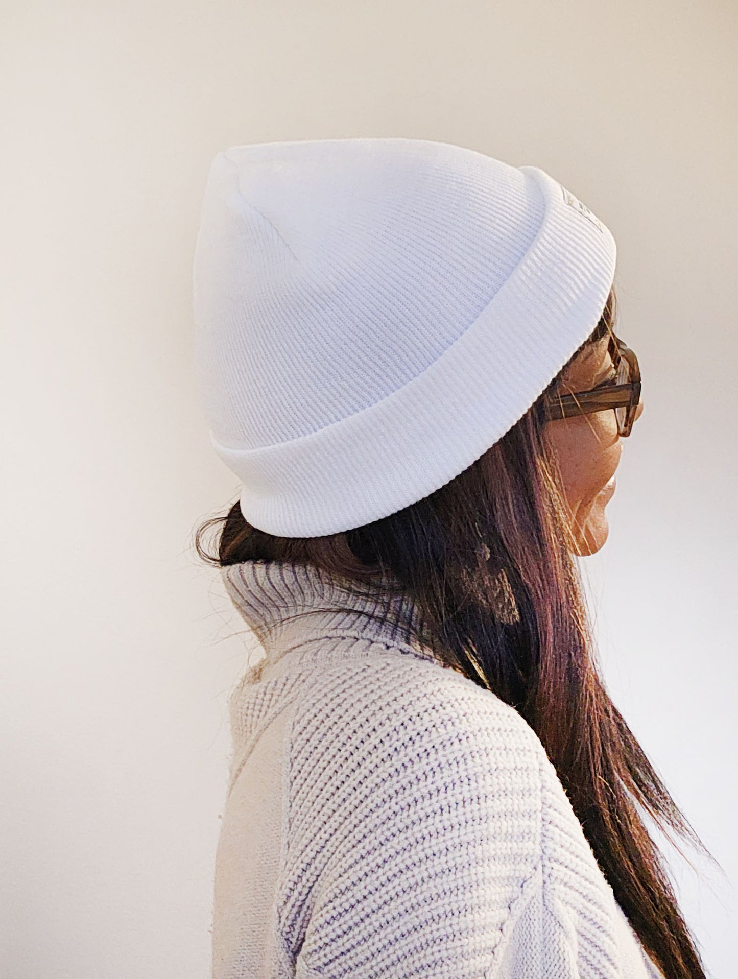MADE IN GOD's IMAGE Beanie - SNOW WHITE