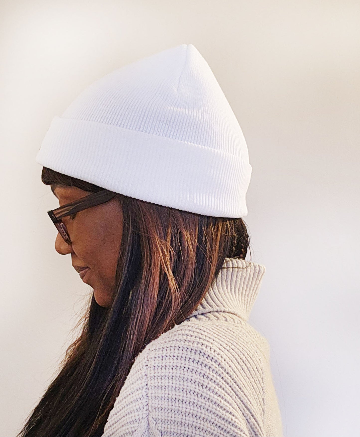 MADE IN GOD's IMAGE Beanie - SNOW WHITE