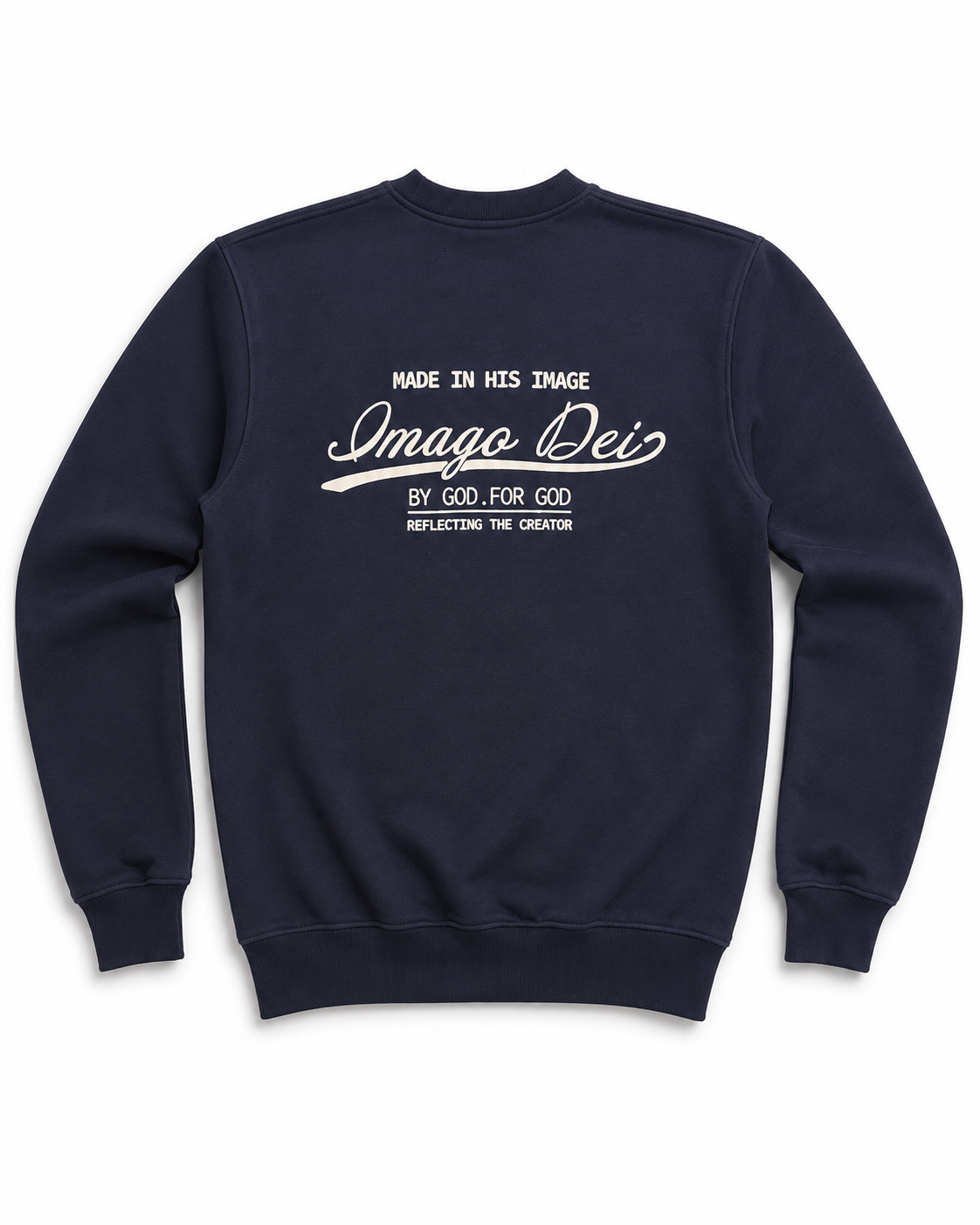 Imago Dei Crew Neck Sweater - Navy Blue
