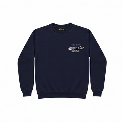 Imago Dei Crew Neck Sweater - Navy Blue