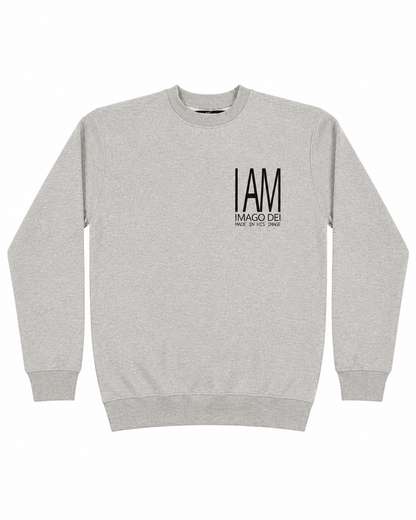 I AM Imago Dei Crew Neck Sweater - Grey Marle