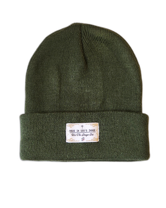 MADE IN GOD's IMAGE Beanie - ARMY GREEN