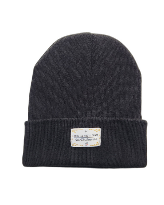 MADE IN GOD's IMAGE Beanie - BLACK