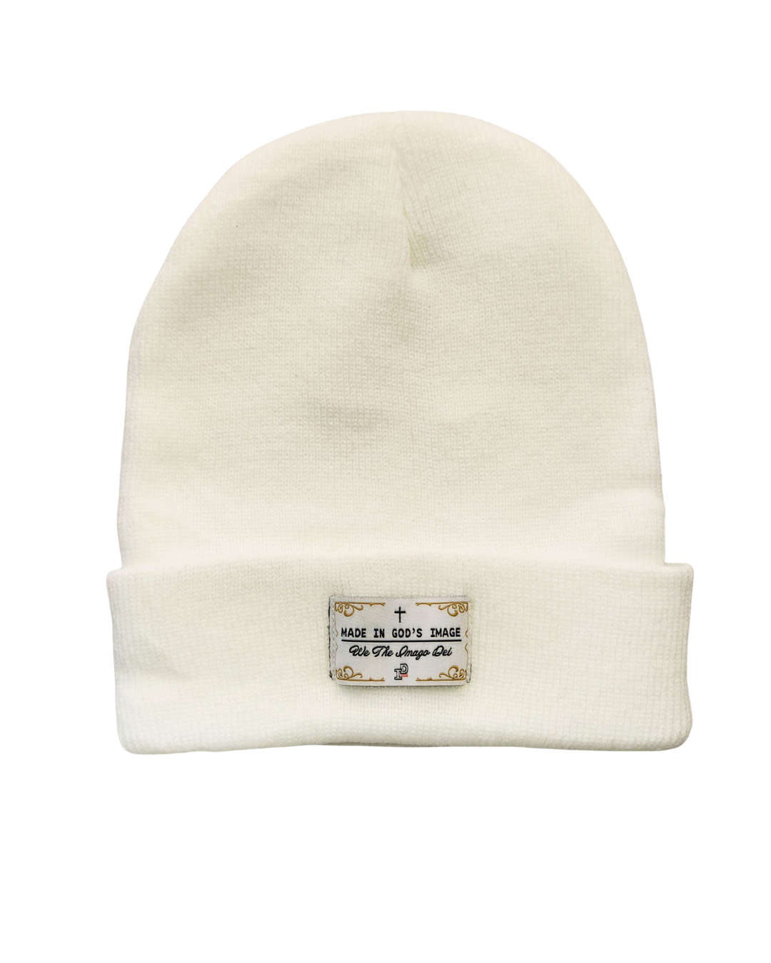 MADE IN GOD's IMAGE Beanie - SNOW WHITE